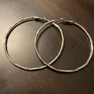 Lia Sophia Silver Hoops